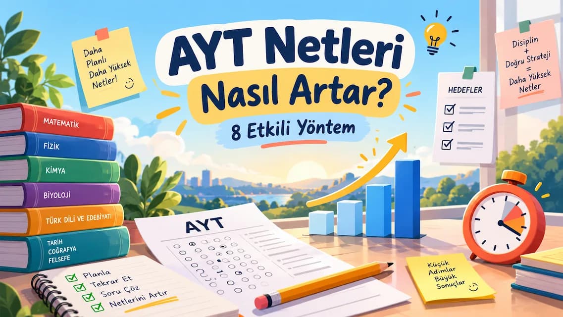 AYT Netleri Nasıl Artar? Net Artırmak İçin 8 Etkili Yöntem