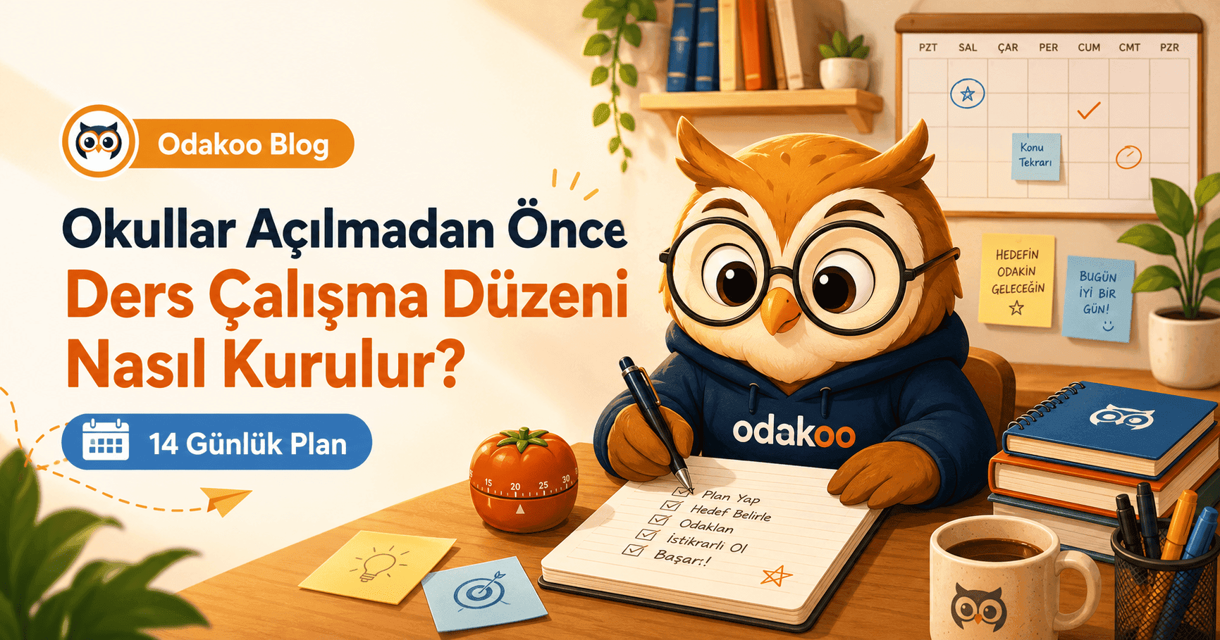 Okullar Açılmadan Önce Ders Çalışma Düzeni Nasıl Kurulur? 14 Günlük Plan
