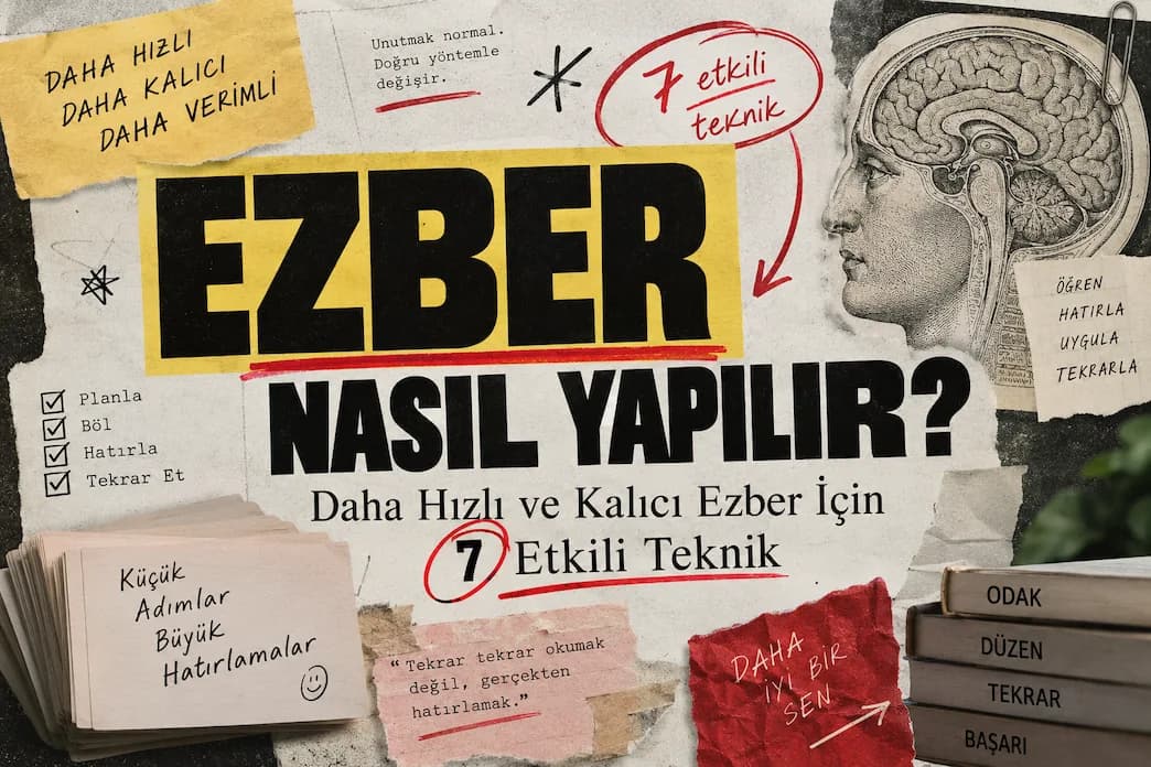 Ezber Nasıl Yapılır? Daha Hızlı ve Kalıcı Ezber İçin 7 Etkili Teknik