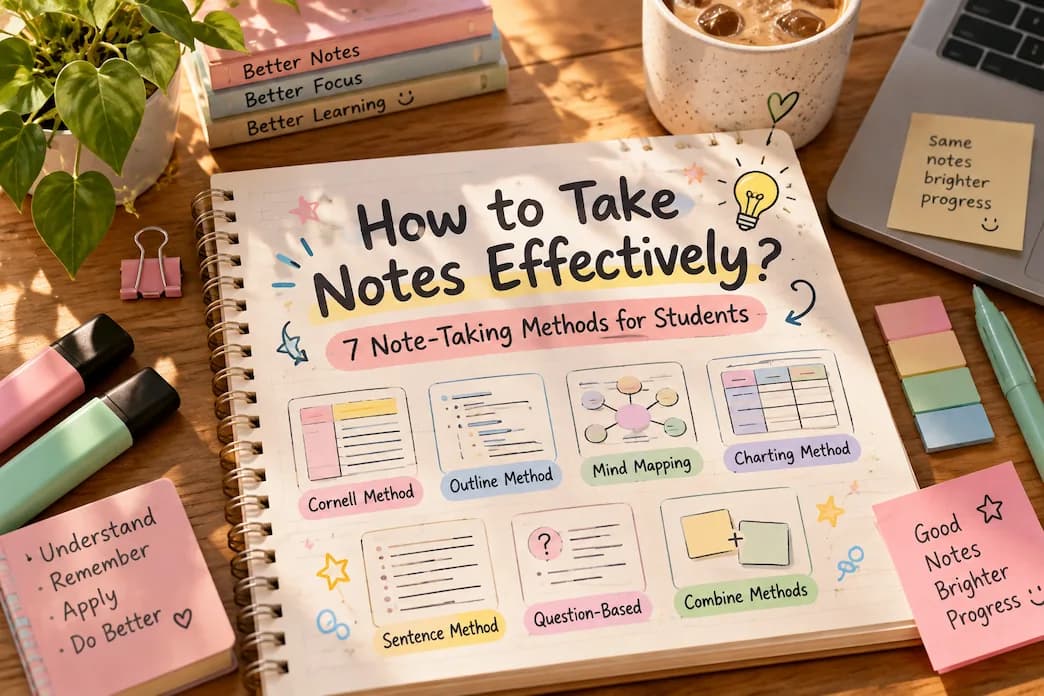How to Take Notes Effectively: 7 Note-Taking Methods for Students