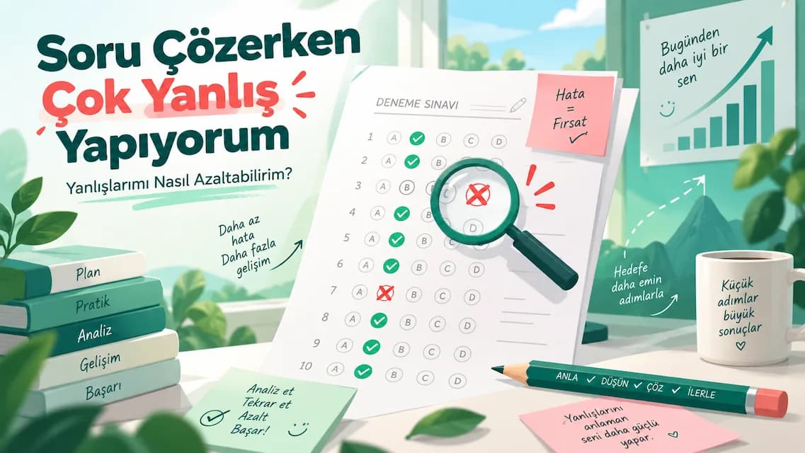 Soru Çözerken Çok Yanlış Yapıyorum: Yanlışlarımı Nasıl Azaltabilirim?