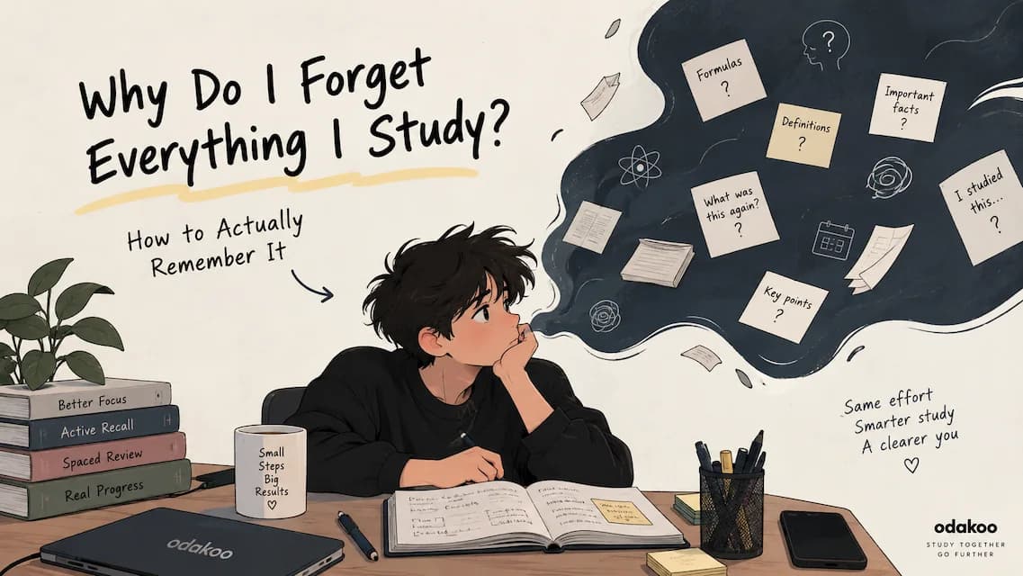 Why Do I Forget Everything I Study? How to Actually Remember It